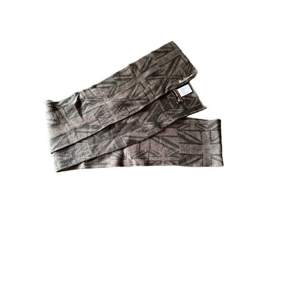 Ben Sherman Patterned Scarf 70% Tencel 30% Merino Wool OSFA - Picture 1 of 4